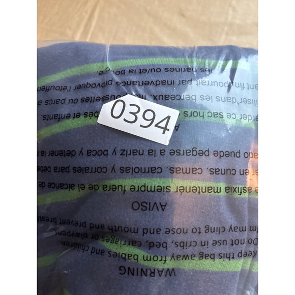 LL Bean Navy Blue Green Striped Fleece Lined Hoodie Full Zip XL - Picture 7 of 7